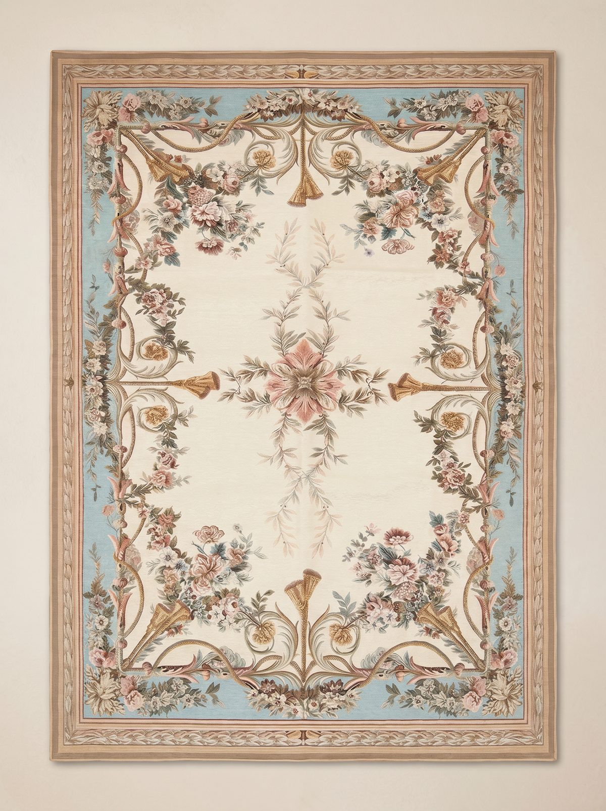 Rosalie Floral Rug – Turquoise